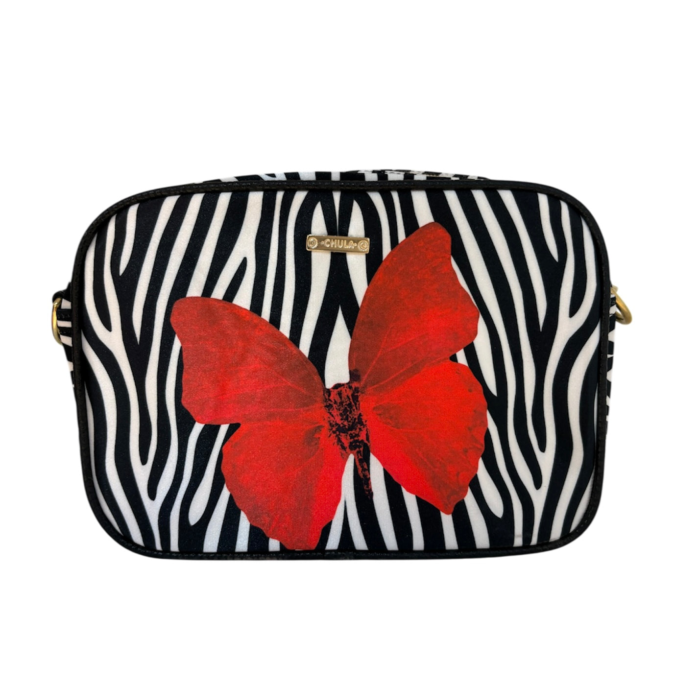 Bandolera Mia Zebra Mariposa Roja