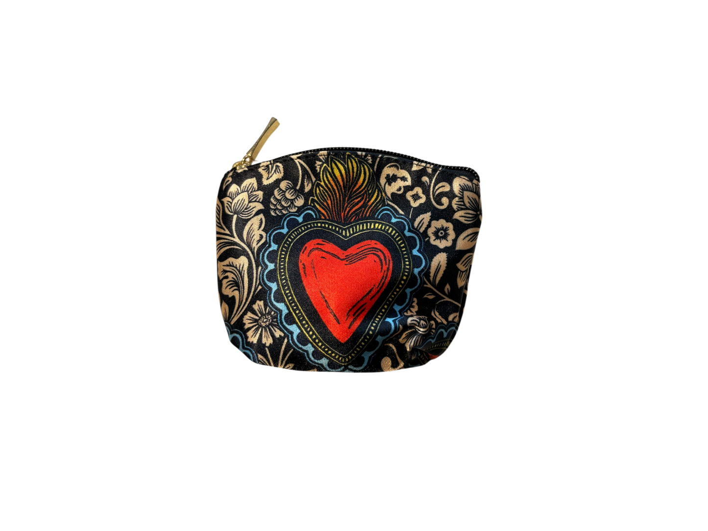 Mini Monedero Corazón Floral