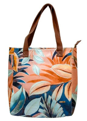 Tote Opal Cream Leaves