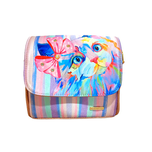 Mini Baúl Gatito Arco Pastel