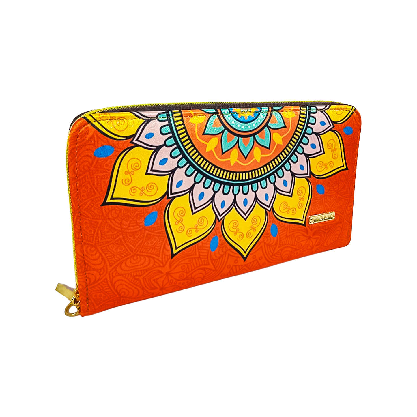 Billetera Maxi Mandala Orange