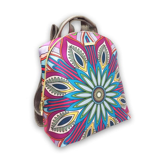 Mini Backpack Mandala Pattern