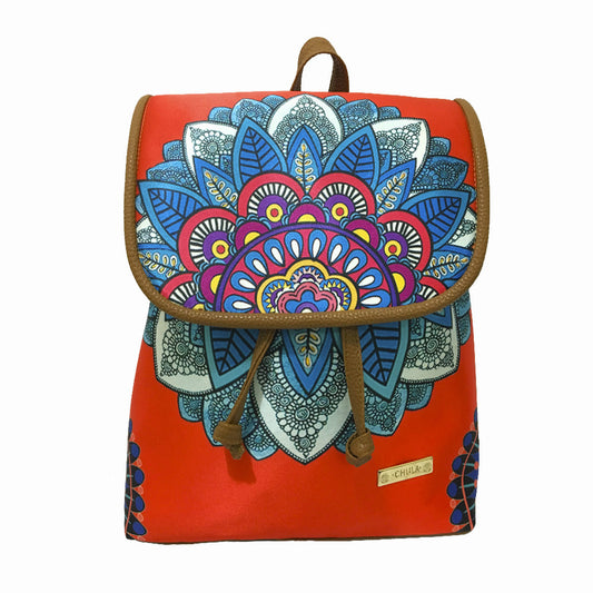 Backpack Celine Red Mandala