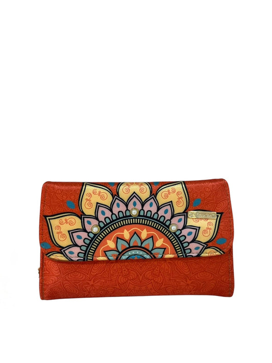 Billetera Marie Mandala Orange