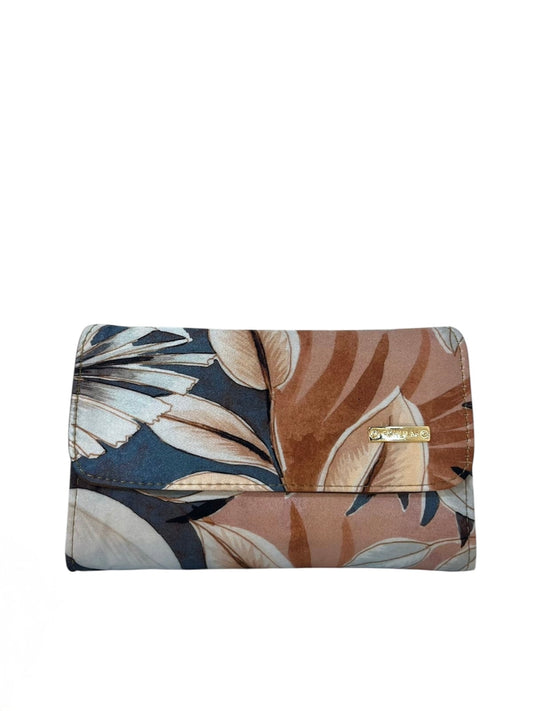 Billetera Marie Cream Leaves