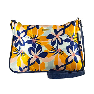 Iliana Navy Yellow Flower