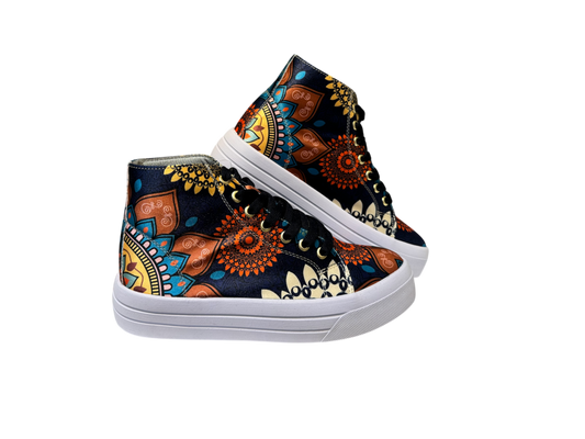 Urban Boots Style Mandala Flores