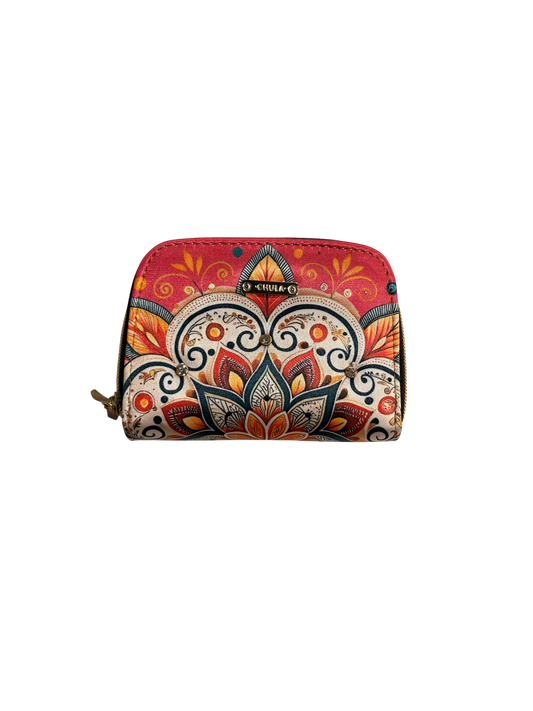 Billetera Jenny Flor Fucsia