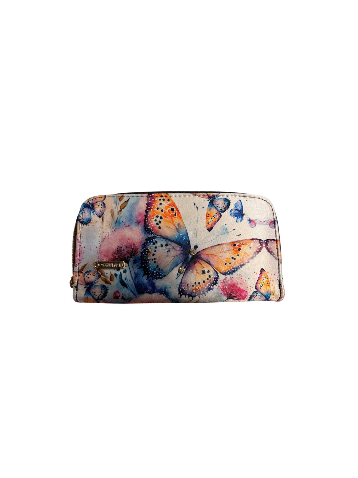 Billetera Doble Cierre Mariposa Linda