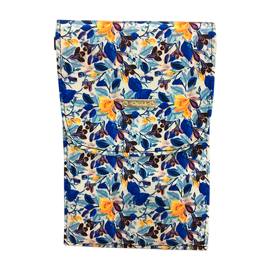 Portacelular Amelie Blue Flowers