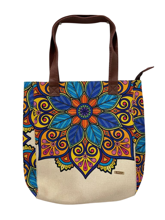 Tote Yute Flower Fest Blue