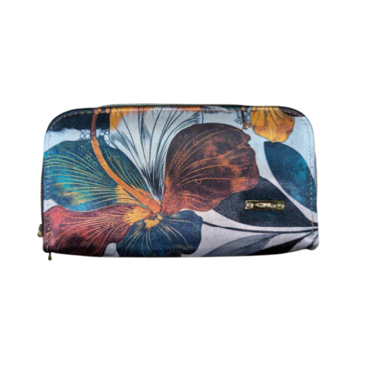 Billetera Doble Cierre Tulipan Elegante