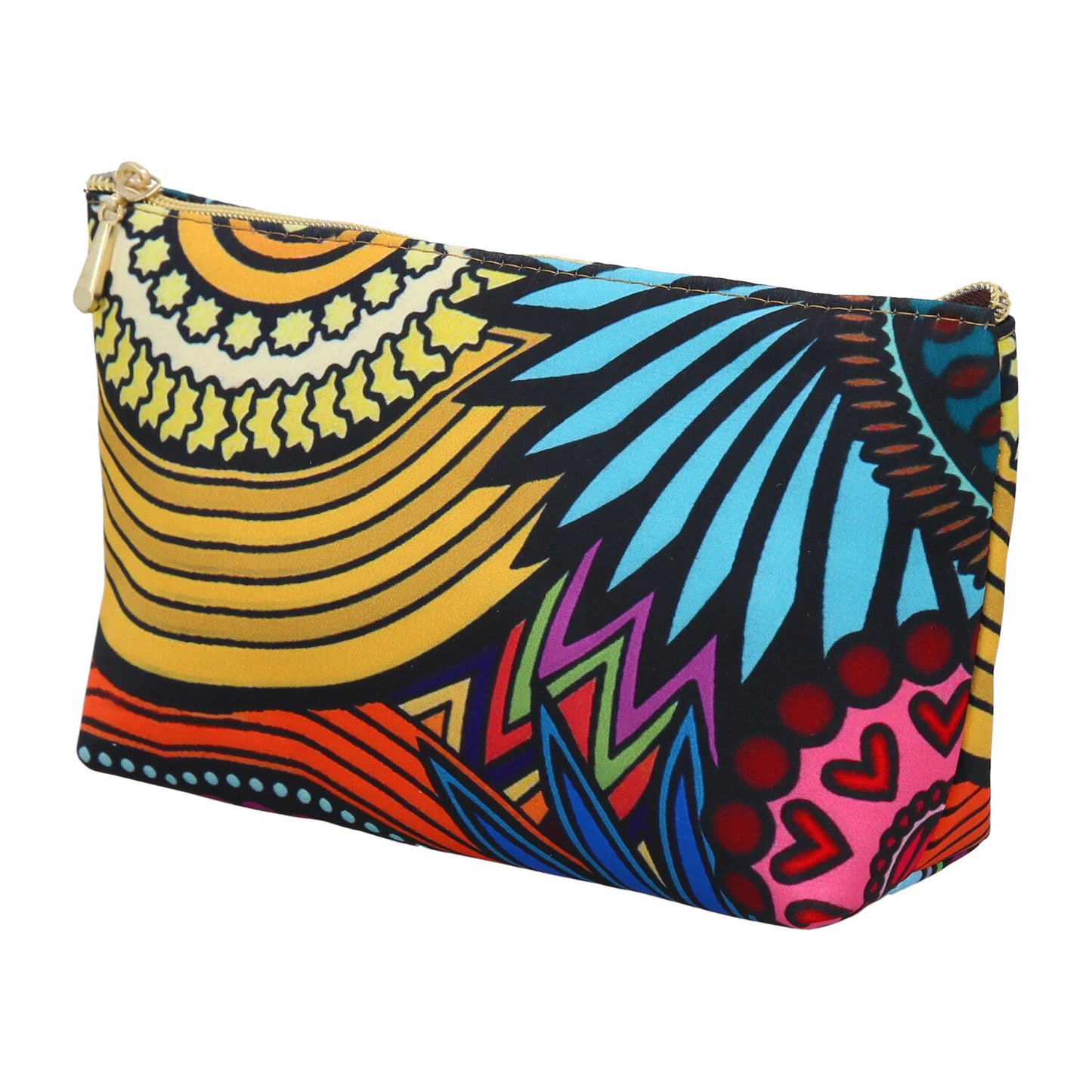 Cosmetiquero Flowers and Wheels